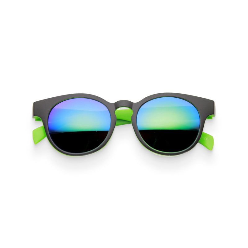 Black & Green Mirrored Party Sunglasses