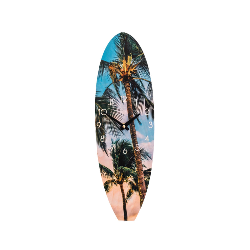 Hawaiian Palms Wall Clock