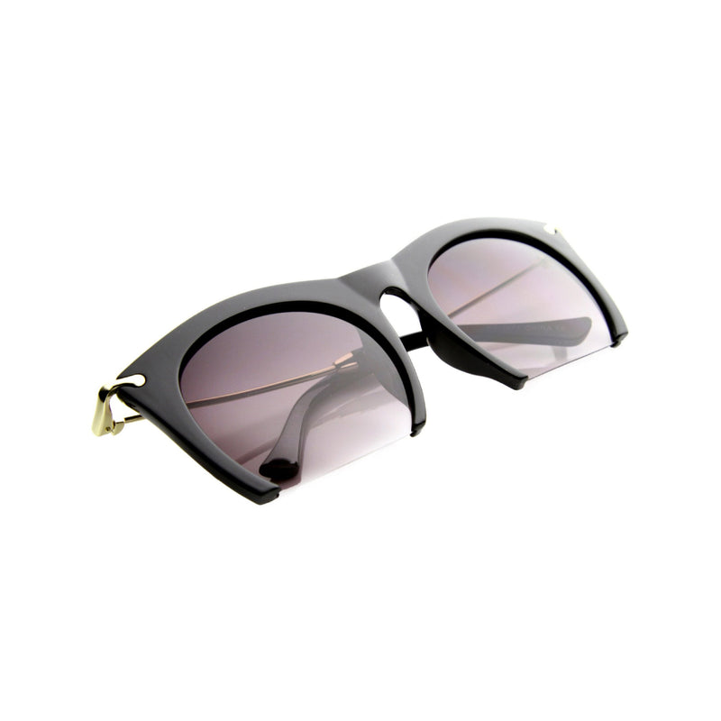 Black & Lavender Women’s Cat-Eye Sunglasses