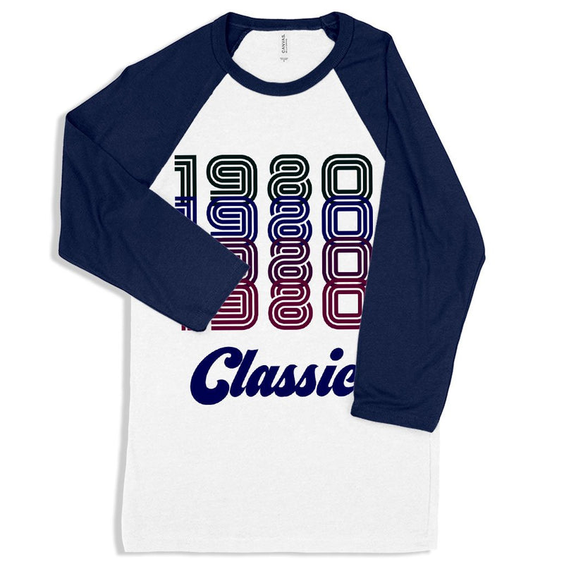 1980 Classic Baseball T-Shirt - 1980 T-Shirt - 80s Tee Shirt