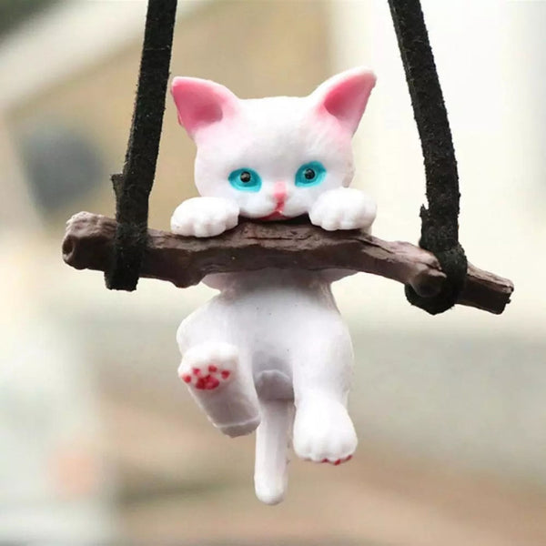 Clinging Cat Pendant Charm