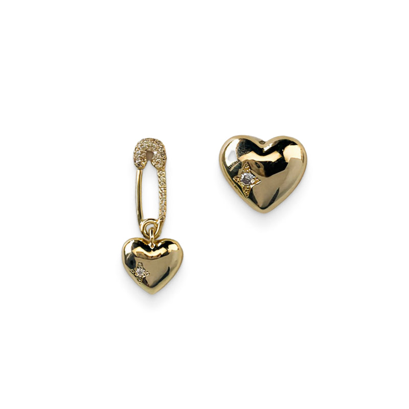 Asymmetrical Love Earrings