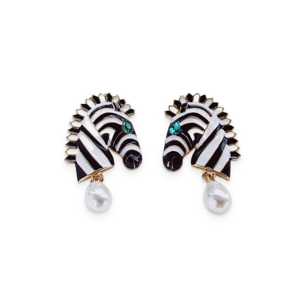 Zebra Earrings