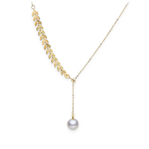 Wheat Shaped Pearl Necklace