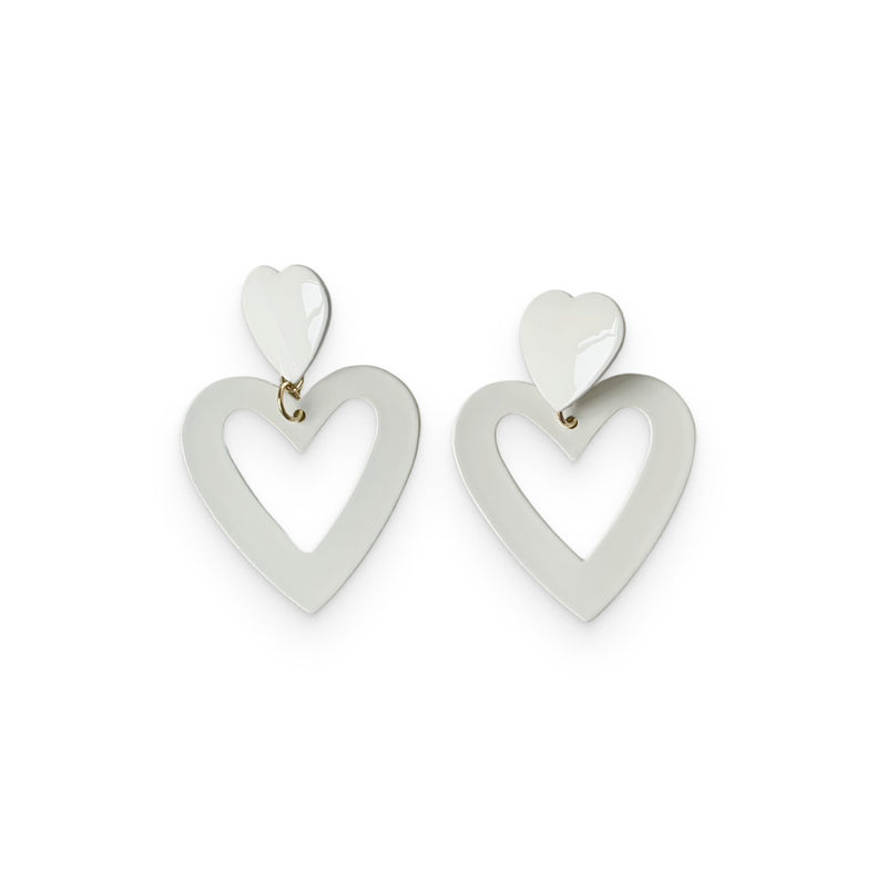 Heart Drop Earrings