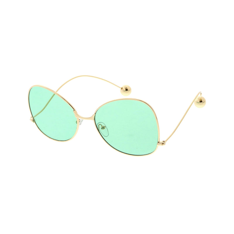 Gold & Green Women’s Retro Butterfly Sunglasses