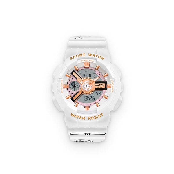 Women’s White Digital Sports Watch