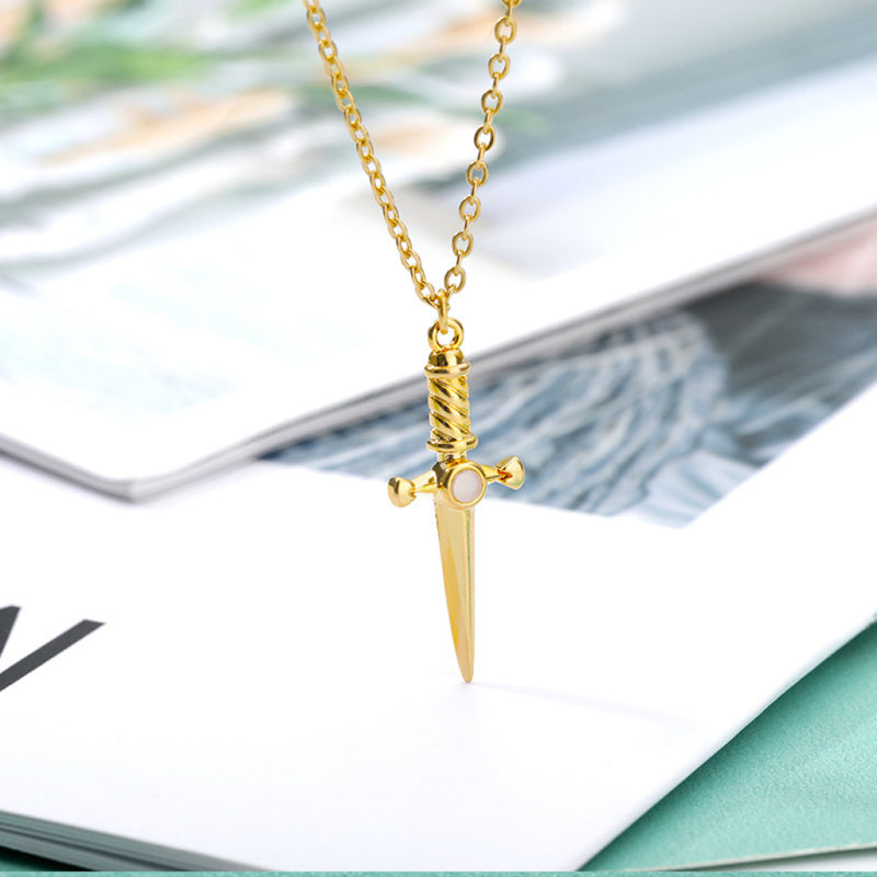 Minimalistic Knife Pendant Necklace