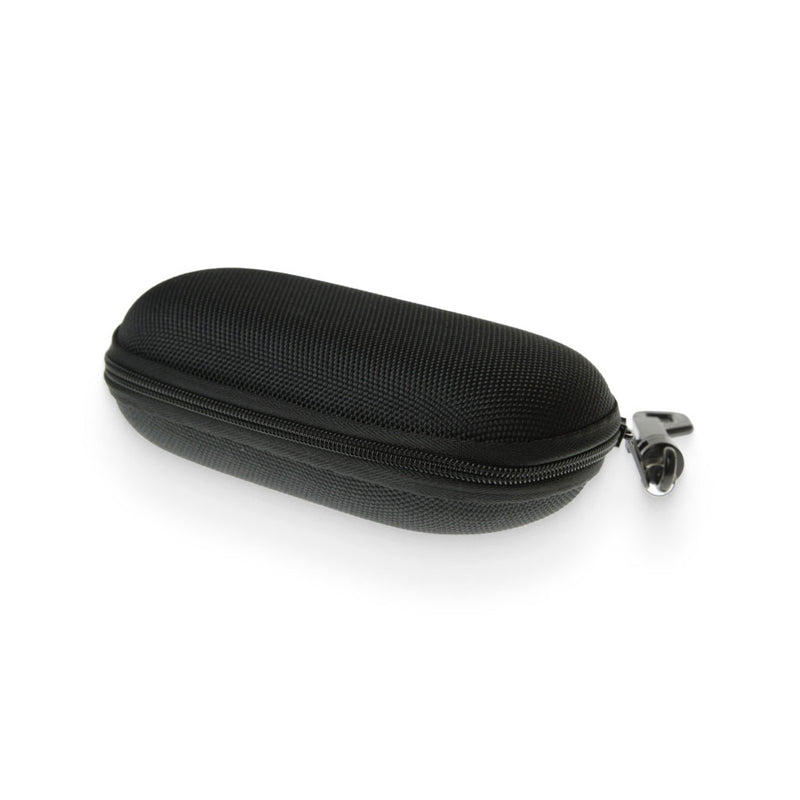 Black Zippered Nylon Sunglasses Case