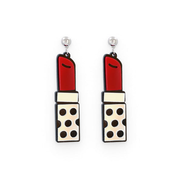 Red Lipstick Earrings