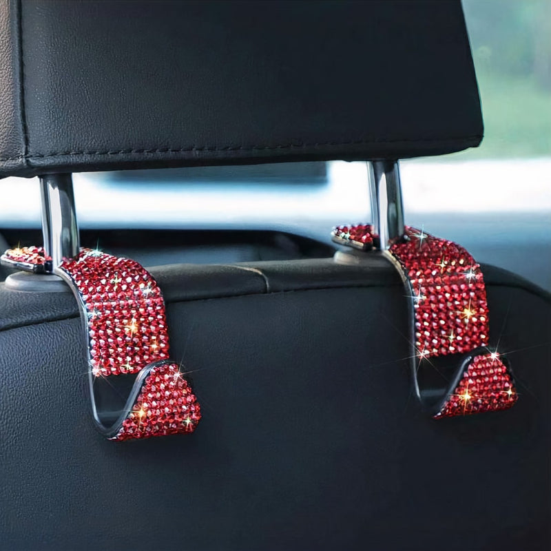 Rhinestone Plastic Car Headrest Bag Hook