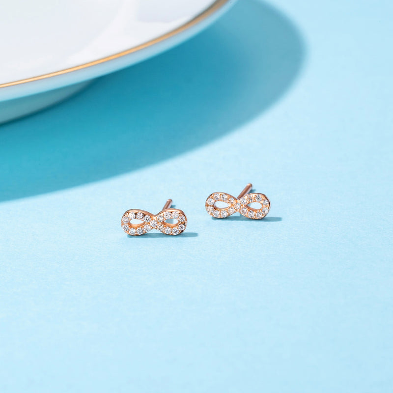 Rose Gold Stud Earrings