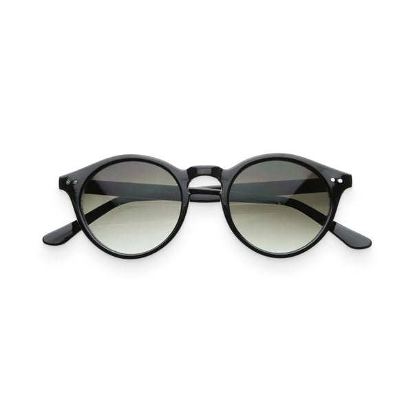 Kids’ Shiny Black Smoke Vintage Sunglasses