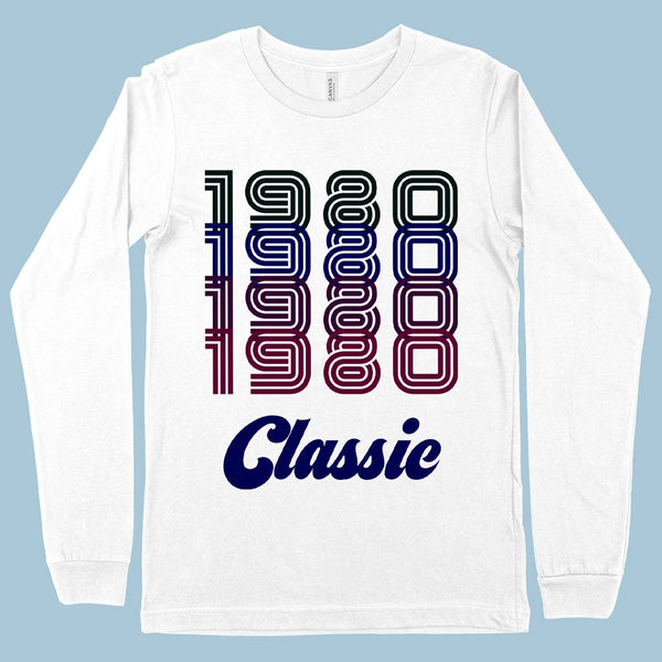 1980 Classic Long Sleeve T-Shirt - 1980 T-Shirt - 80s Tee Shirt