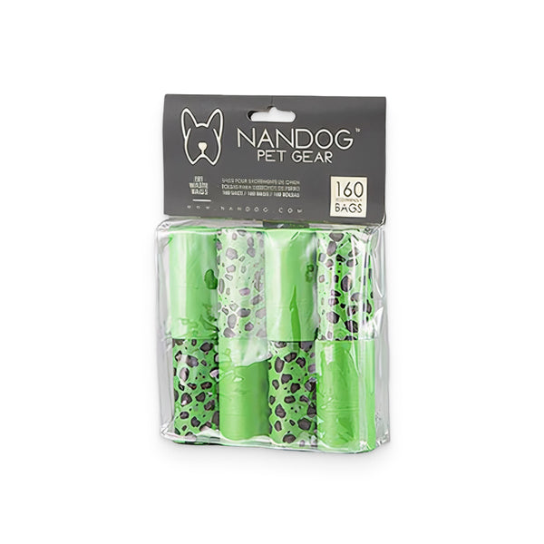 Green Leopard Poop Bags