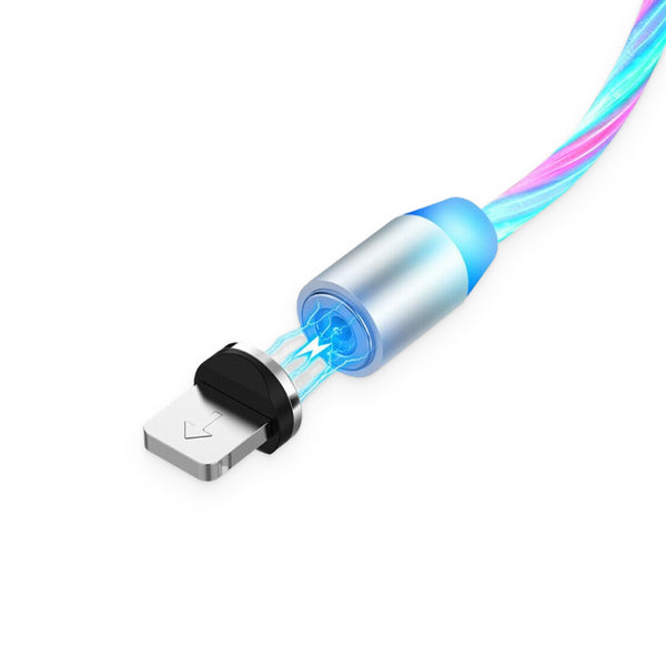 Blue LED 3-in-1 USB Charging Cord