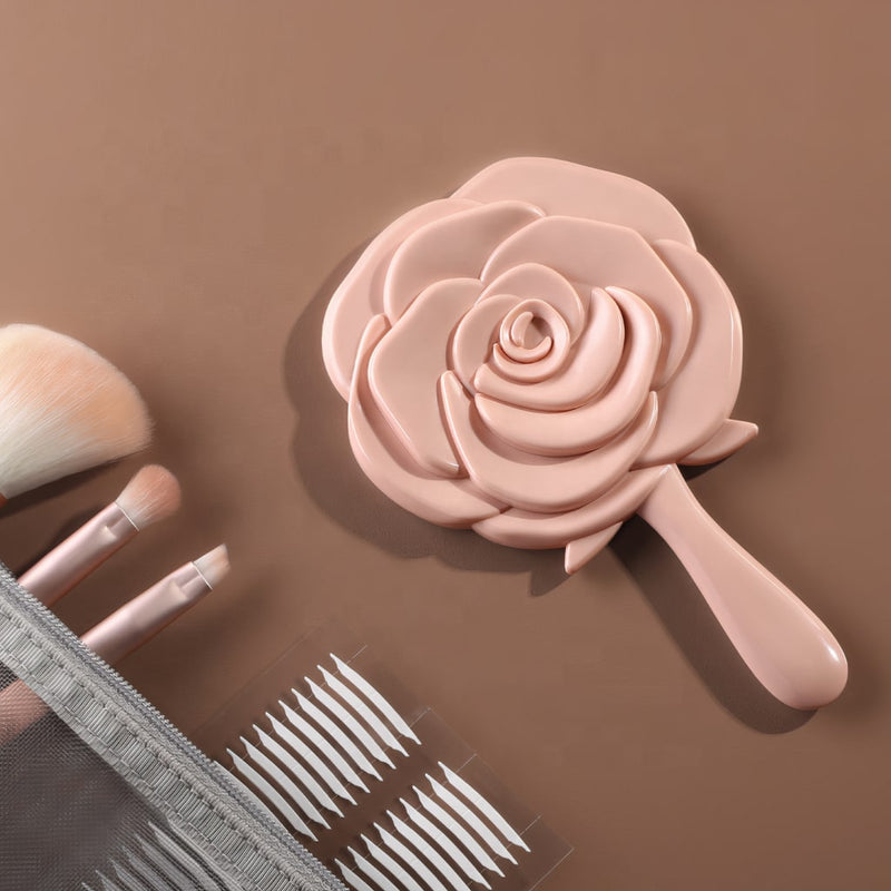 Rose Pink Handheld Mirror