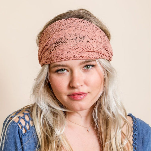 Bohemian Lace Stretch Headwrap