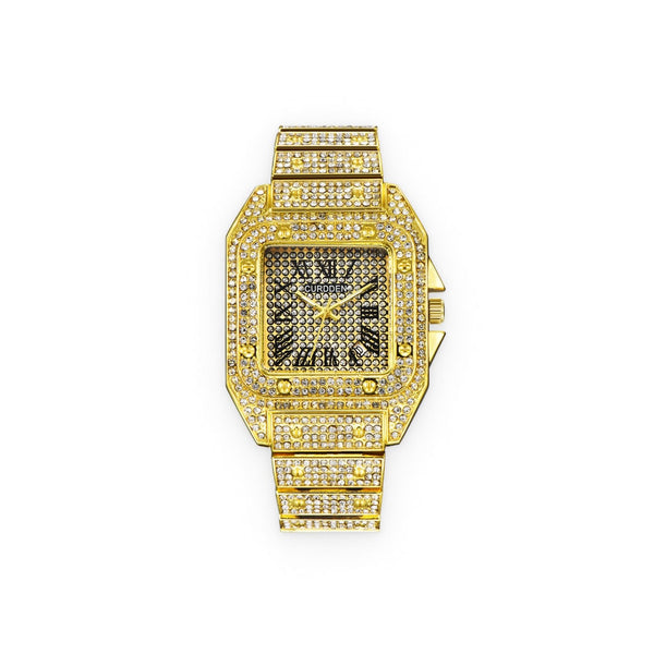 Gold Square Watch