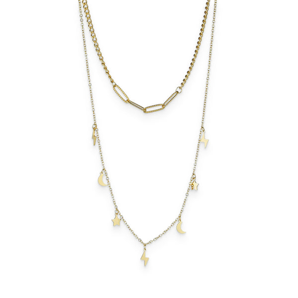 Double Layered Gold Necklace