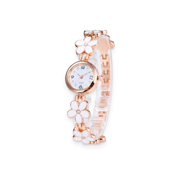 Flowery Bracelet Watch