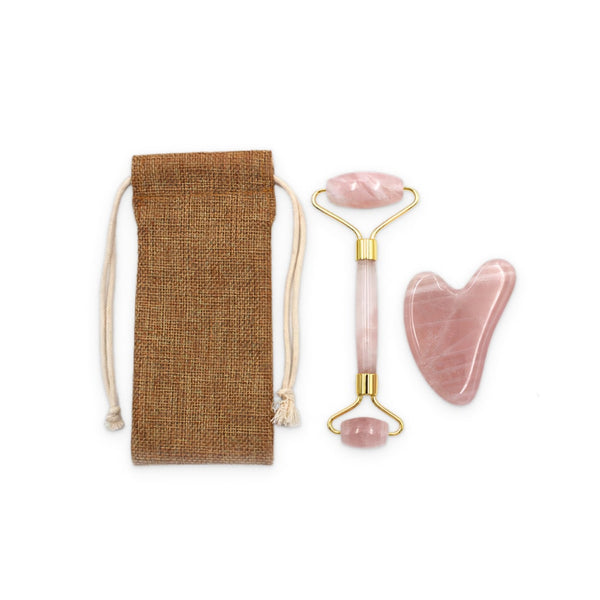 Rose Quartz Facial Massage Set