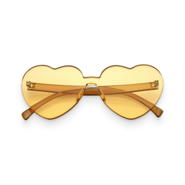 Orange Women’s Heart-Shaped Sunglasses