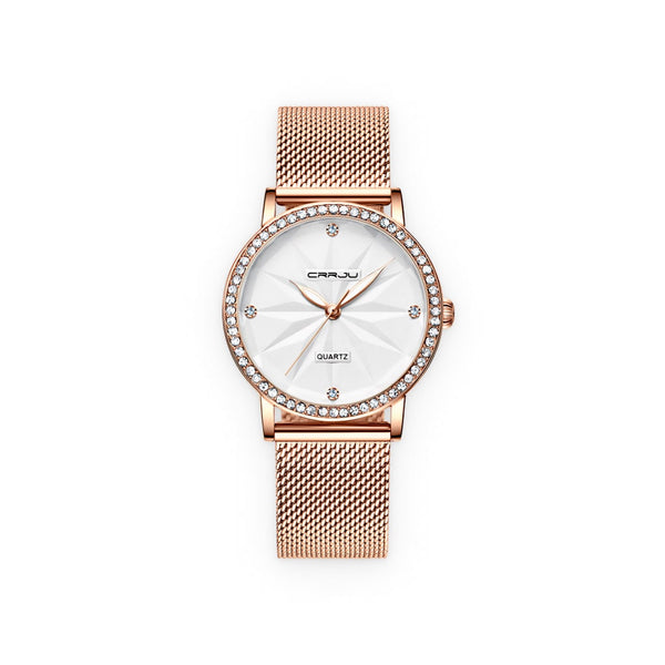 Gold Diamond Women’s Quartz Watch