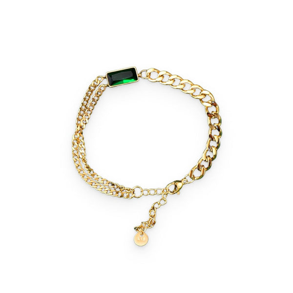 Emerald Charm Bracelet