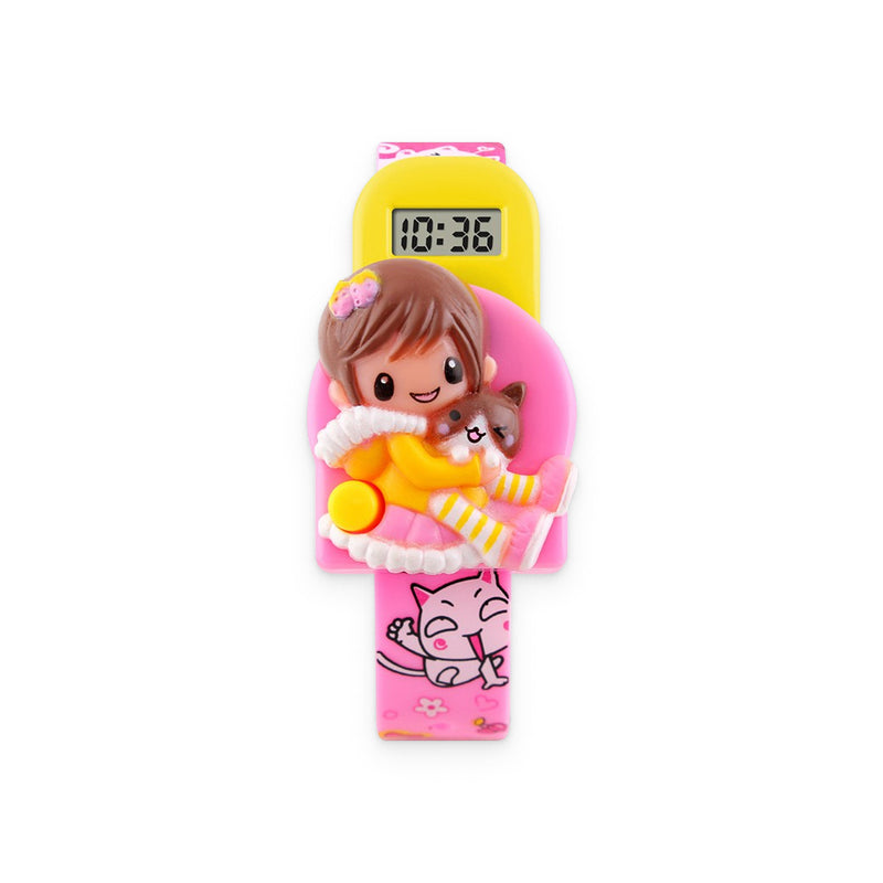 Adorable Girls’ Pink Digital Watch