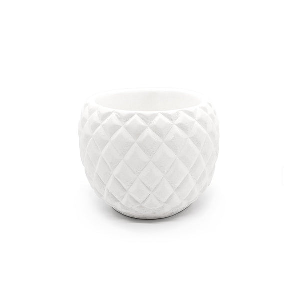 White Ceramic Pineapple Planter